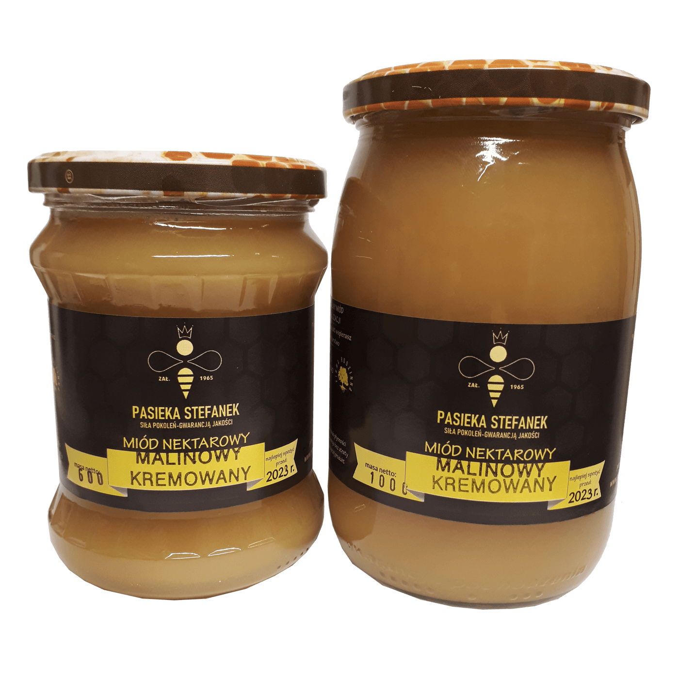 Malinowy miód kremowany